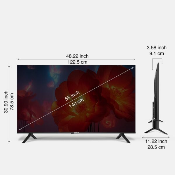 Endicon 139 cm 55" 4K Ultra HD Smart Led Google TV EC55XAV-GT - Image 4